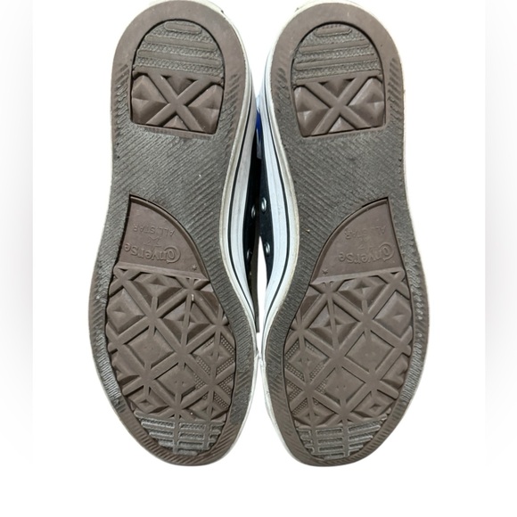 Unisex converse high tops black and white size 7M 9F 90’s Y2K grunge goth baggy - Picture 7 of 8